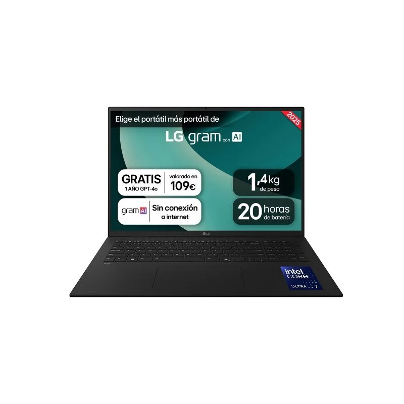 Portátil LG Gram 17Z90S-G.AA78B 17″ Intel Core Ultra 7 16GB 1TB Negro