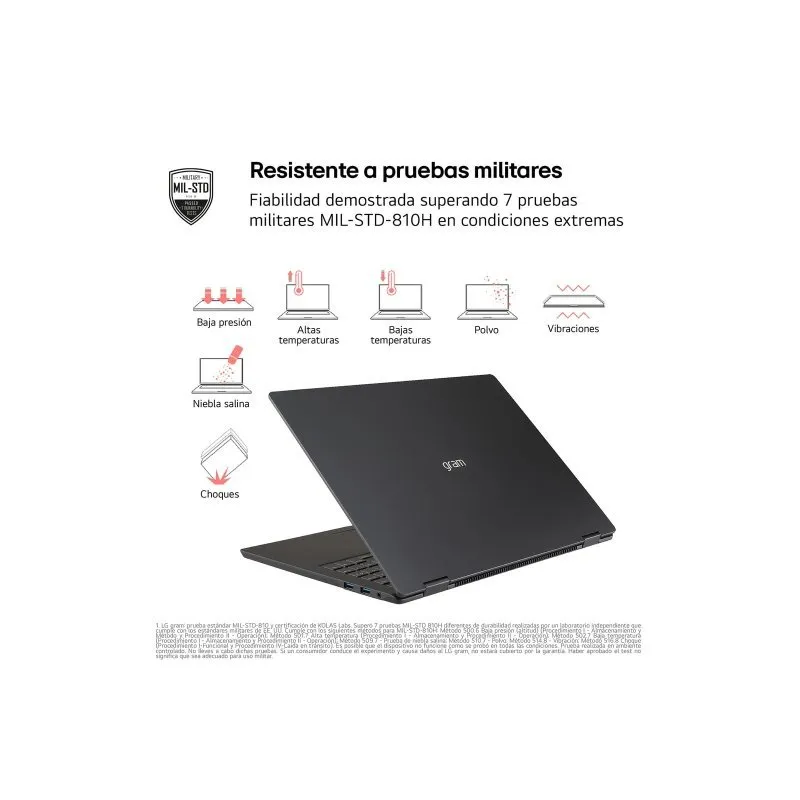 Portátil LG Gram 17Z90S-G.AA78B 17″ Intel Core Ultra 7 16GB 1TB Negro - Imagen 3