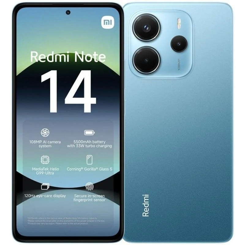 Smartphone Xiaomi Redmi Note 14 6GB 128GB 4G 6.67" Azul Claro