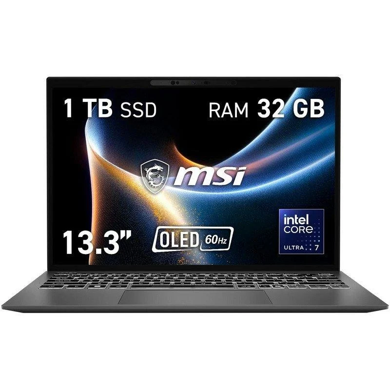 Portátil MSI Prestige 13 AI+ A3MG-005ES Intel Core Ultra 7 355 32GB 1TB 13.3" Gris