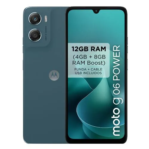 Smartphone Motorola Moto G06 Power 4GB 256GB 4G 6.88" en 2 Colores