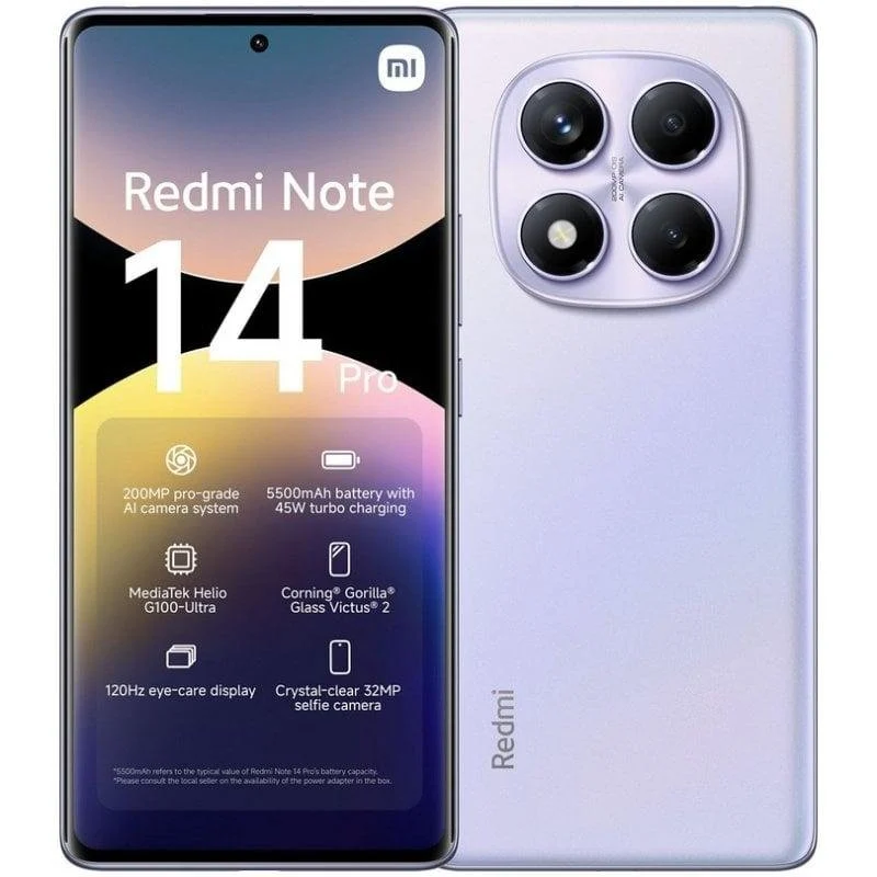 Smartphone Xiaomi REDMI Note 14 Pro 8GB 256GB 4G 6.67" en 2 Colores - Imagen 2