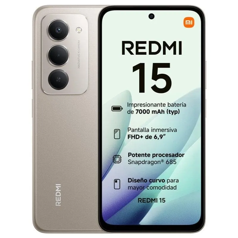 Smartphone Xiaomi REDMI 15 6GB 128GB 4G 6.9" en 2 Colores - Imagen 4