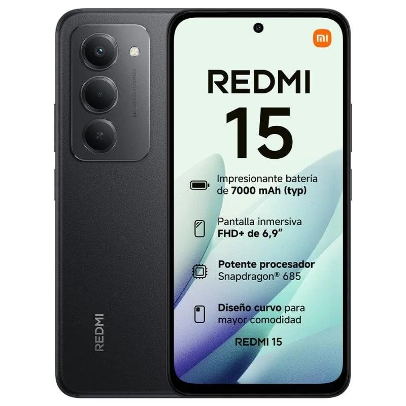 Smartphone Xiaomi REDMI 15 6GB 128GB 4G 6.9" en 2 Colores