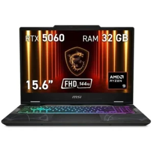 Portátil MSI Cyborg A15 AI B2HWFKG-072XES AMD Ryzen 9 270 32GB 1TB SSD FreeDOS 15.6" Negro