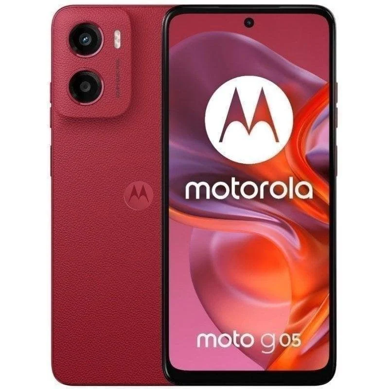 Smartphone Motorola Moto G05 4GB 256GB 4G 6.67" Rojo Oscuro