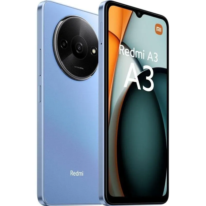 Smartphone Xiaomi REDMI A3 4GB 128GB 4G 6.71" Azul Claro - Imagen 2