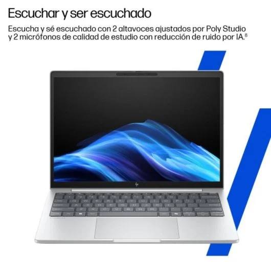Portátil HP EliteBook 8 G1i Intel Core Ultra 7 255H 64GB 1TB SSD 16" Plata - Imagen 2