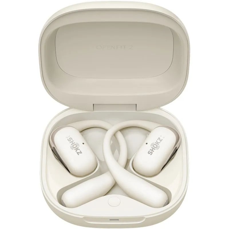 Auriculares Shokz Open-Ear Openfit 2 Beige - Imagen 2