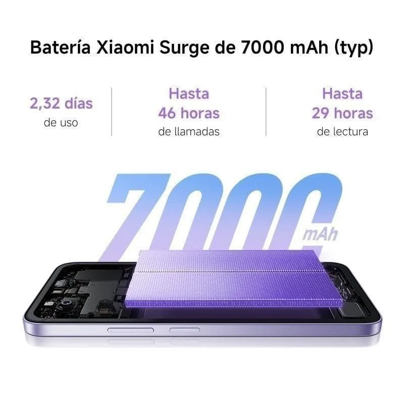 Smartphone Xiaomi REDMI 15 6GB 128GB 4G 6.9" Morado Claro - Imagen 2
