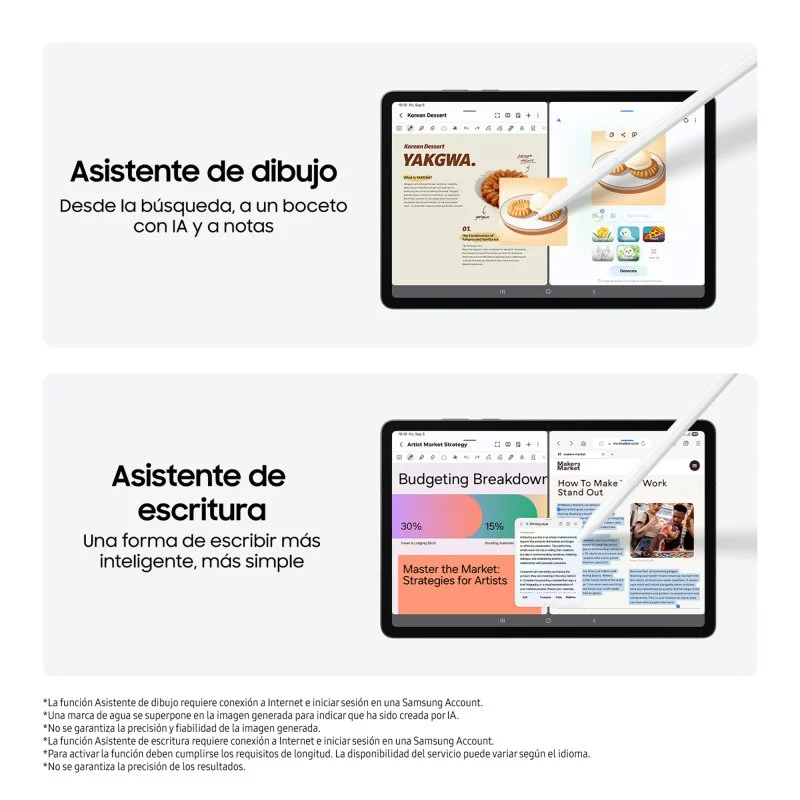 Tablet Samsung Galaxy Tab S11 11'' 12GB 256GB 5G Wifi Gris - Imagen 2