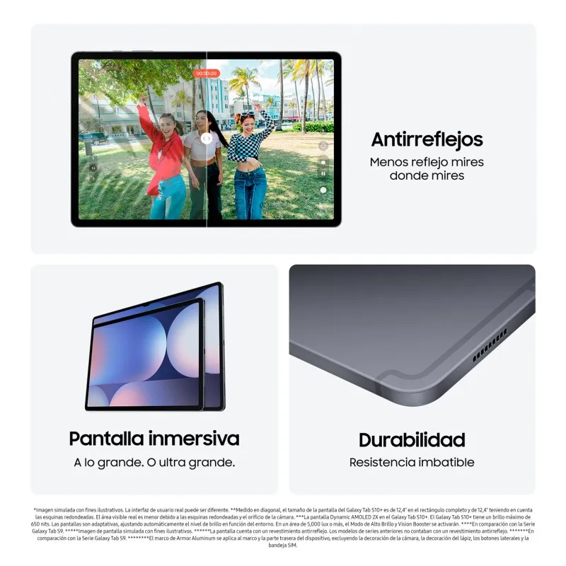 Tablet Samsung Galaxy Tab S10+ 12.4'' 12GB 512GB Wifi Gris - Imagen 3