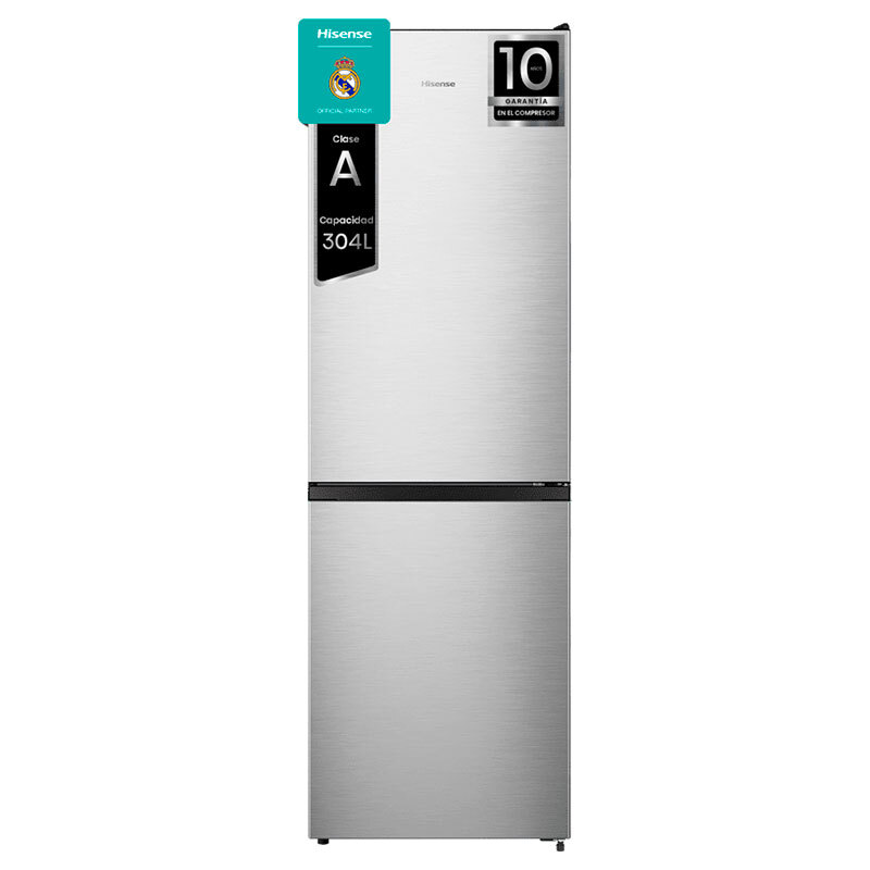 Frigorífico Combi Hisense RB3N300NECA 187cm 304L Clase A Inox