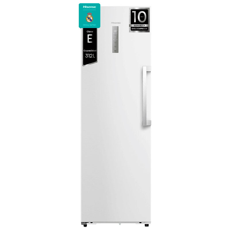 Congelador Hisense FT3K310SEWE1 185.6cm 312L Clase E Blanco