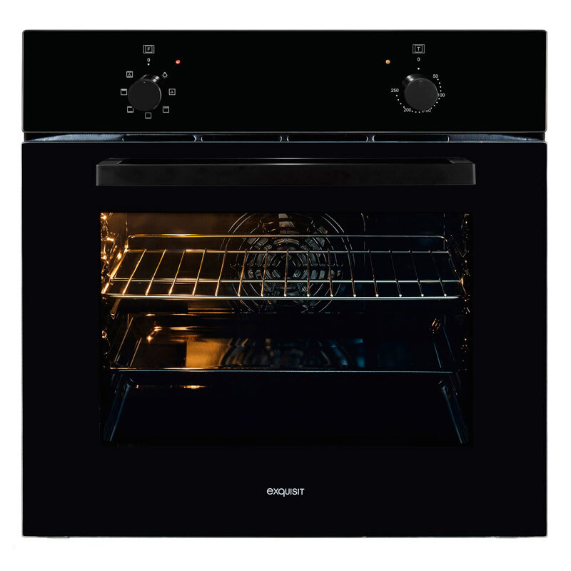 Horno Multifunción Exquisit EBE 255-U-020 schwarz 59L Clase A Negro
