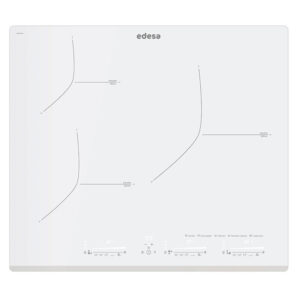 Placa de Induccion Edesa EIM6328B WH /C 3 Zonas 59cm Blanco