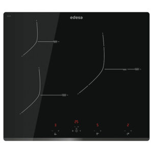 Placa de Induccion Edesa EIT6329B BK /C 3 Zonas 59cm Negro