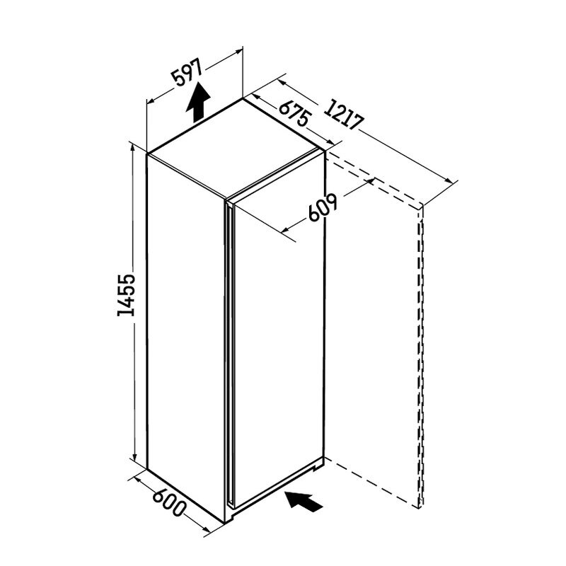 Congelador Liebherr FNe 4605 001 22 145.5cm 200L Clase E Blanco - Imagen 2
