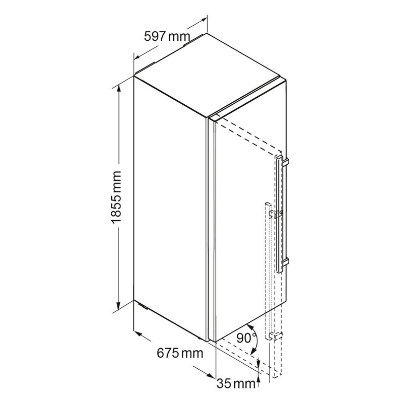 Congelador Liebherr SFNsfd 5237 057 22 185.5cm 278L Clase D Inox - Imagen 2