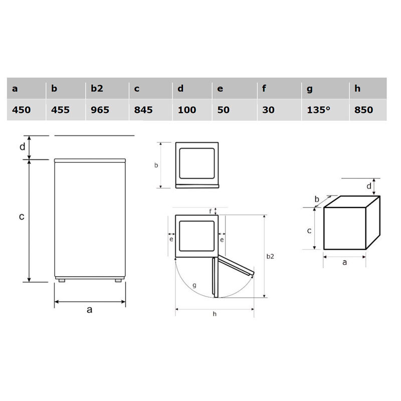 Frigorífico Cooler 1P Exquisit KS85-V-091E 84.3cm 75L Clase E Blanco - Imagen 2