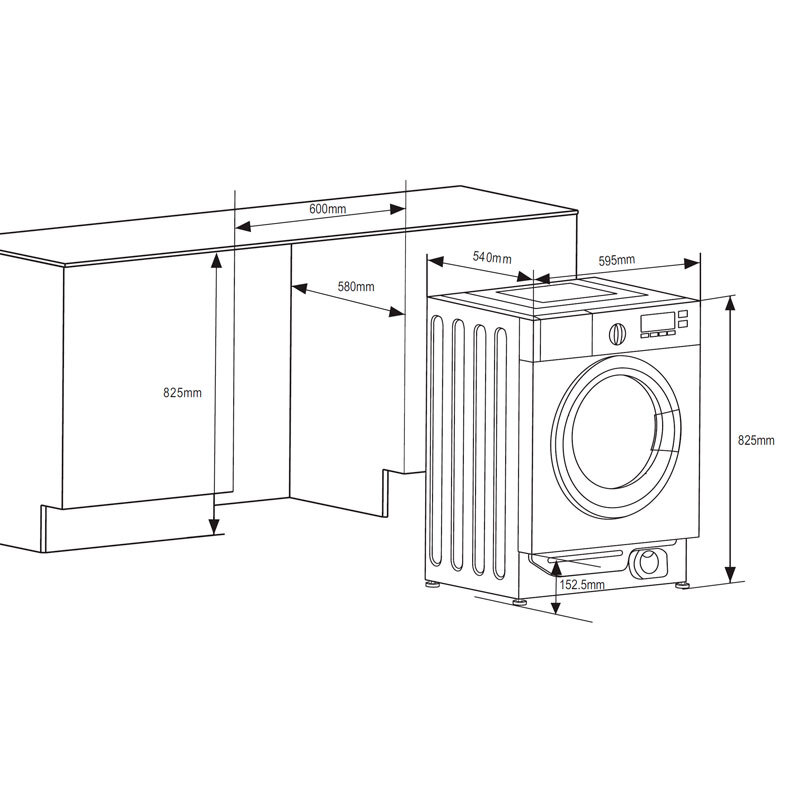 Lavadora Fagor 3FE-7514IT 7Kg Clase A Blanco - Imagen 2