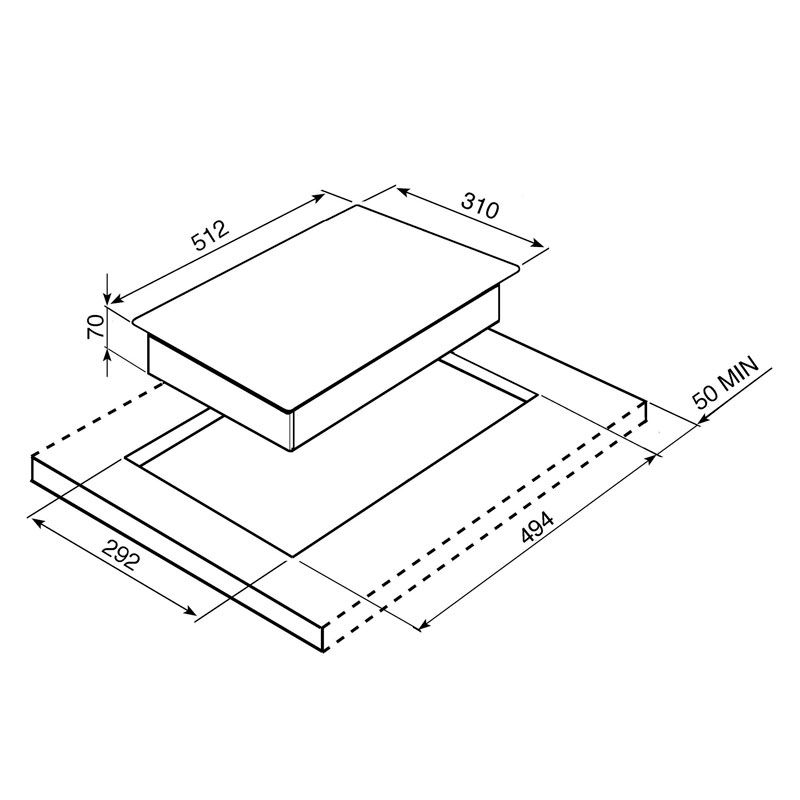 Placa de Gas Smeg E PGF32G 30cm Inox - Imagen 2