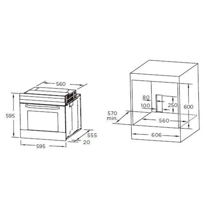 Horno Convencional Midea MBO65M40M0-X ST 70L Clase A Negro - Imagen 2