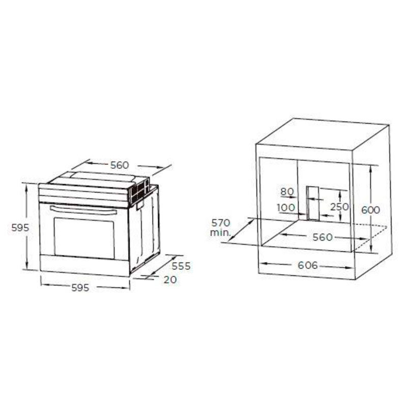 Horno Convencional Midea MBO65M40-BK-ST 70L Clase A Negro - Imagen 2