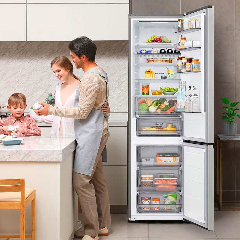 Frigorífico Combi LG GBBSJ2CCPY 203cm 375L Clase C Inox - Imagen 3