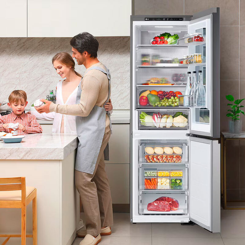 Frigorífico Combi LG GBG5160CPY 186cm 349L Clase C Inox - Imagen 3