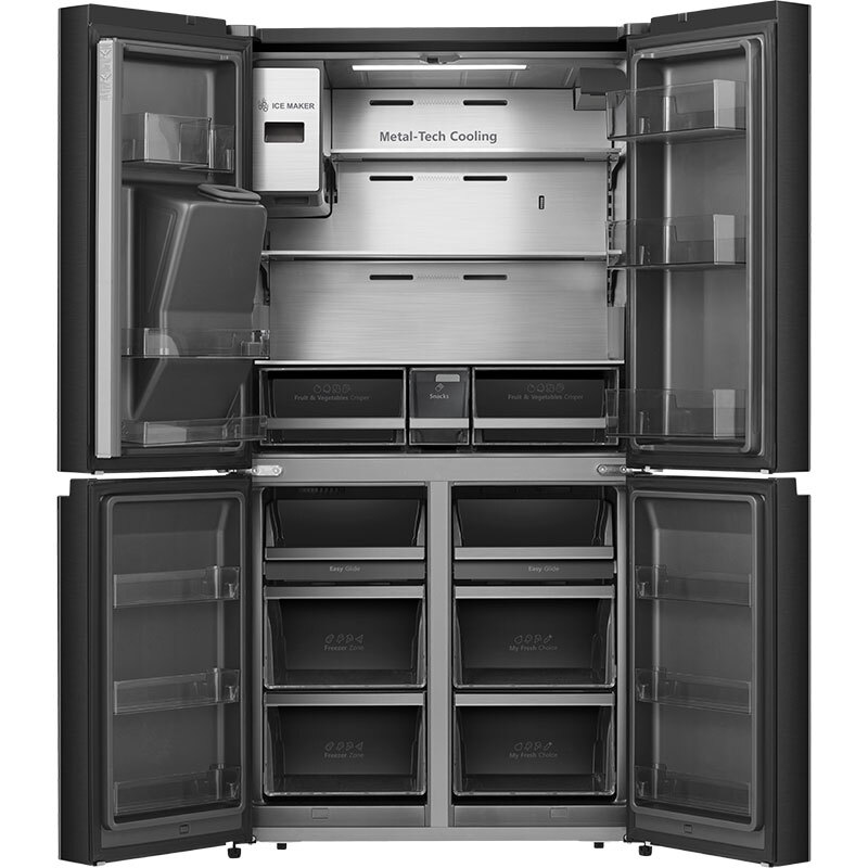 Frigorifico Americano Hisense RQ760N4IFE 180cm 570L Clase E Negro - Imagen 2