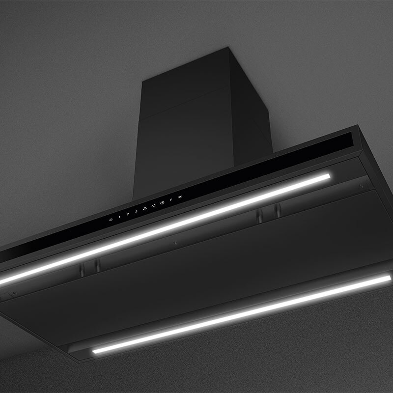 Campana Isla Smeg E KLTI9L4MB Clase A Negro 90cm - Imagen 3