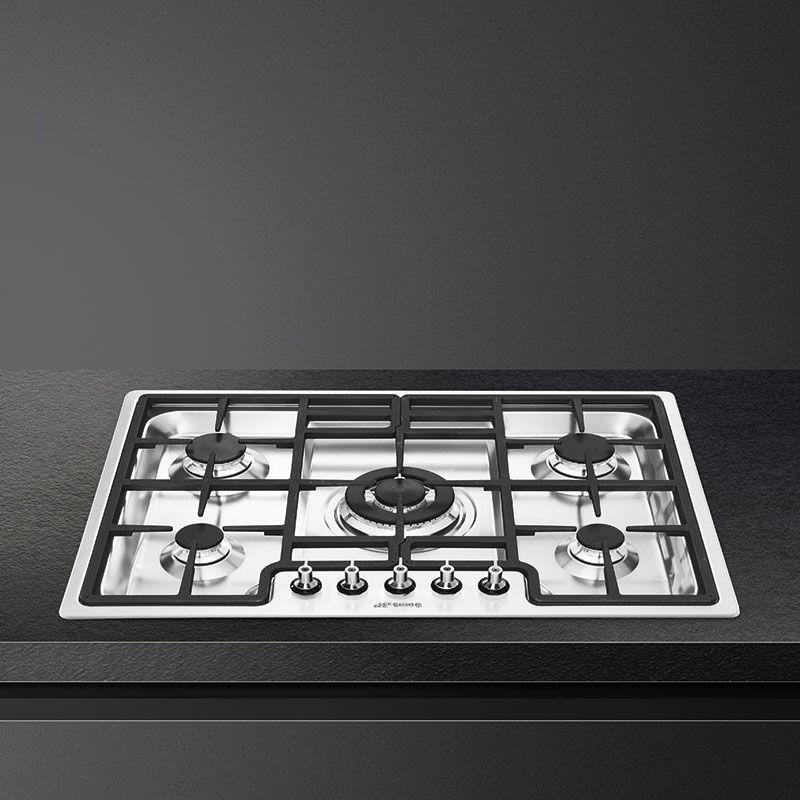 Placa de Gas Smeg E PGF75-4 5 Zonas 72cm Inox - Imagen 3