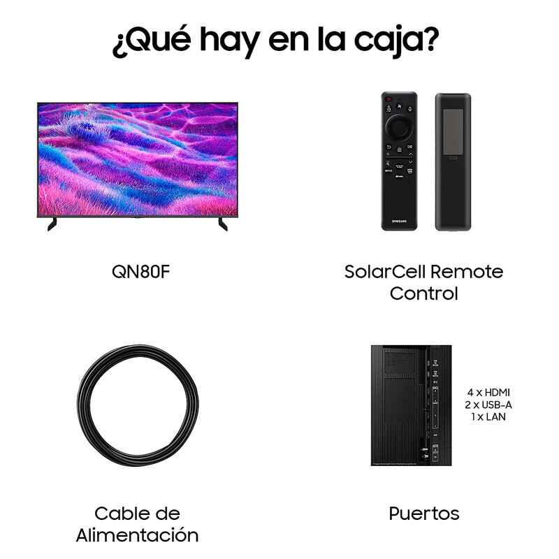TV 50'' Samsung TQ50QN80FAUXXCNeoQLED 4K 125cm Clase G - Imagen 3