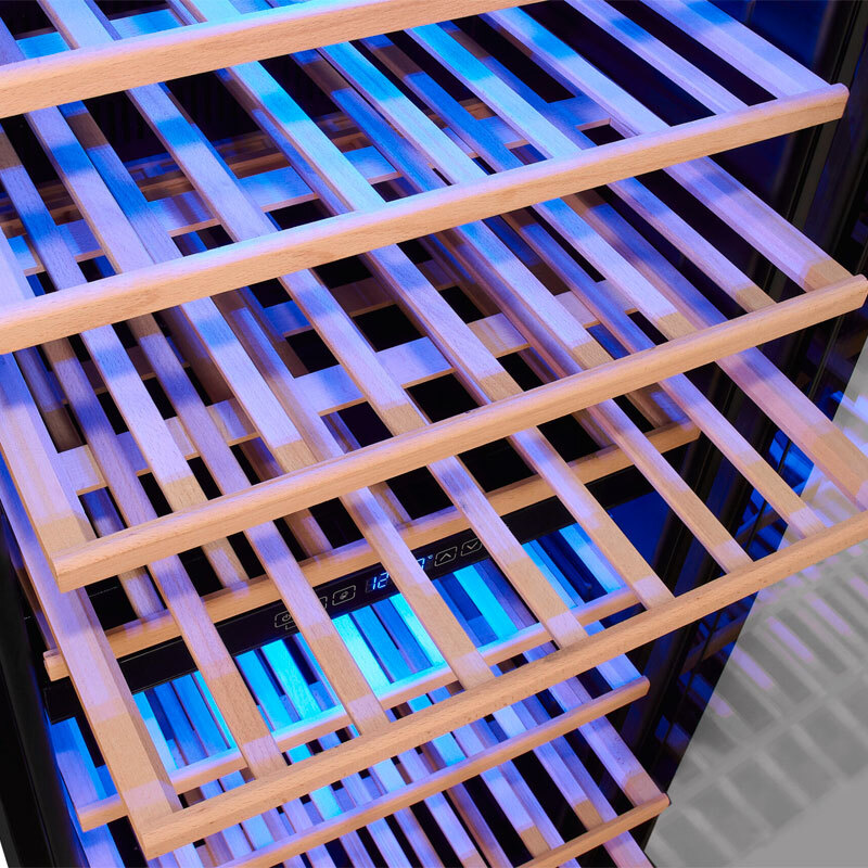 Vinoteca Exquisit WS2-114GTE-160G 90 Botellas Clase G Negro - Imagen 3