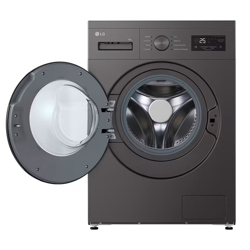 Lavadora LG F4A10S8NDK 8Kg Clase A Negro - Imagen 4