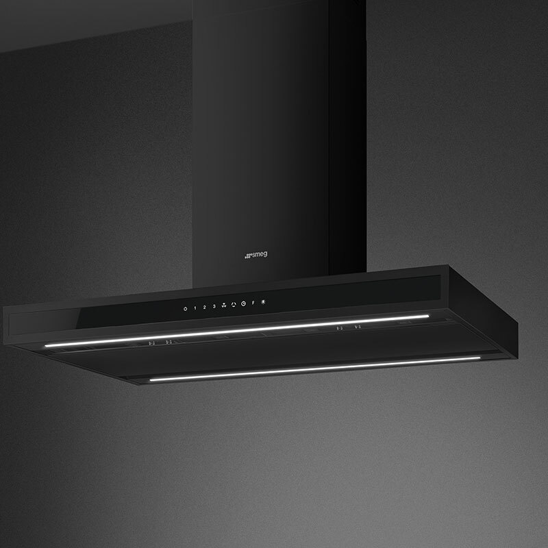 Campana Isla Smeg E KLTI9L4MB Clase A Negro 90cm - Imagen 4