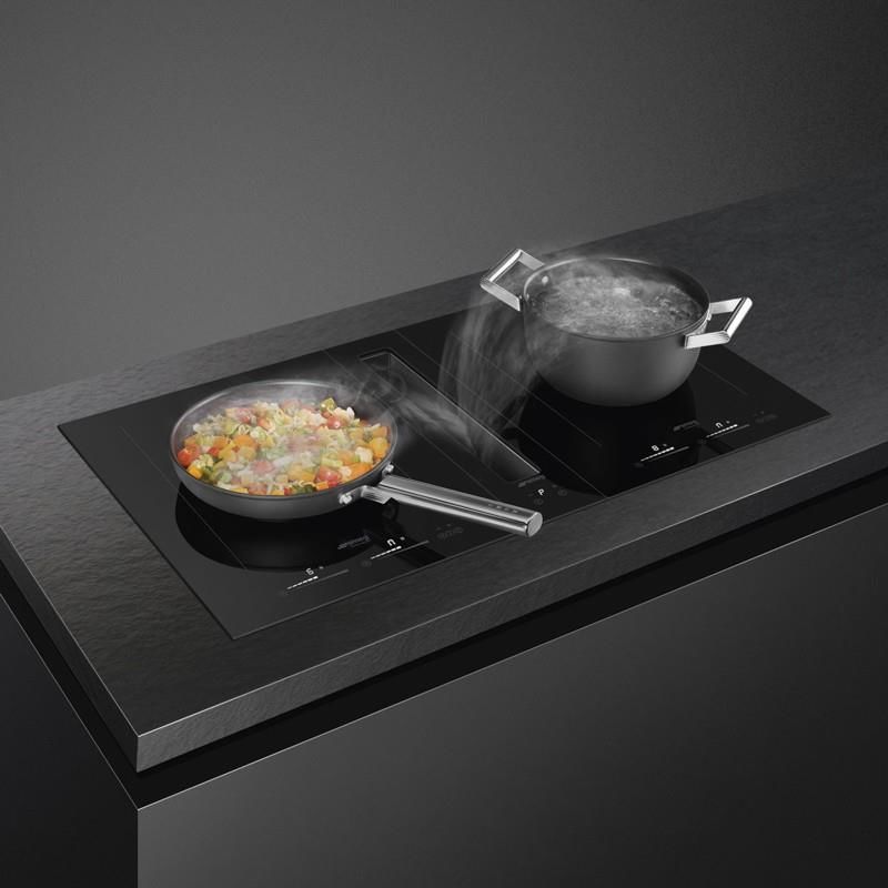 Campana Encimera Smeg E KDH12WLD Clase A+ Inox/Negro 12cm - Imagen 4
