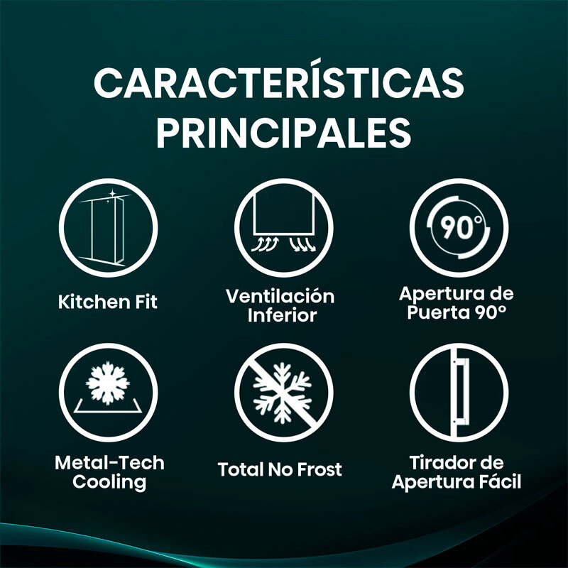 Congelador Hisense FT3K310SAIE1 185.6cm 312L Clase E Inox - Imagen 5