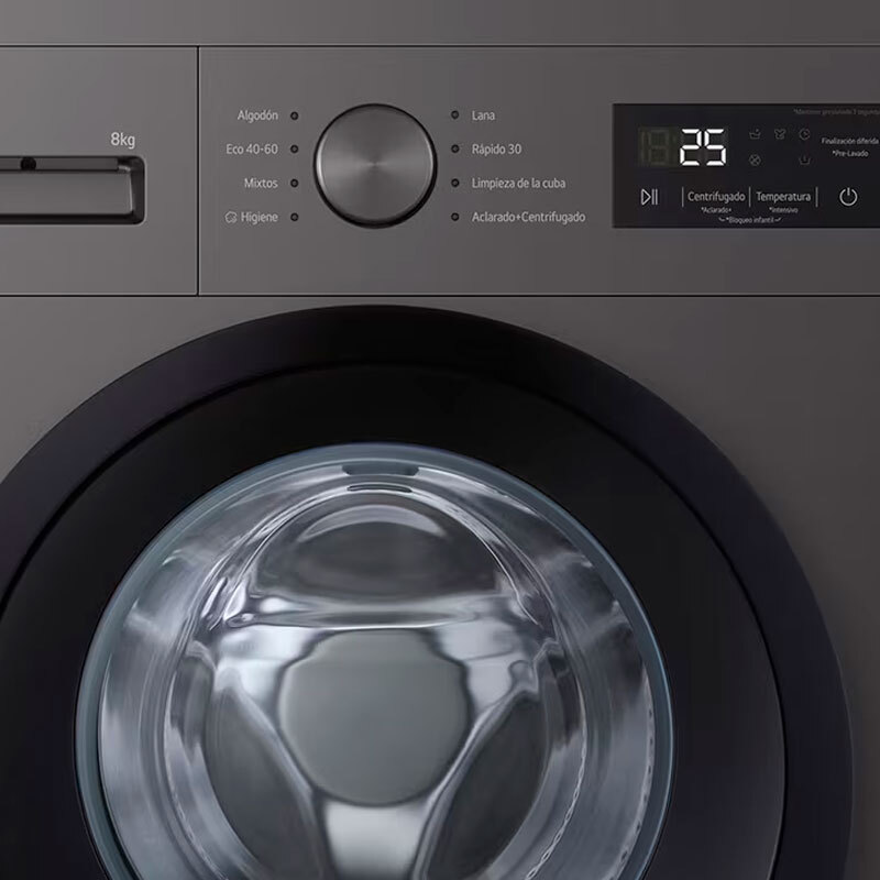 Lavadora LG F4A10S8NDK 8Kg Clase A Negro - Imagen 5