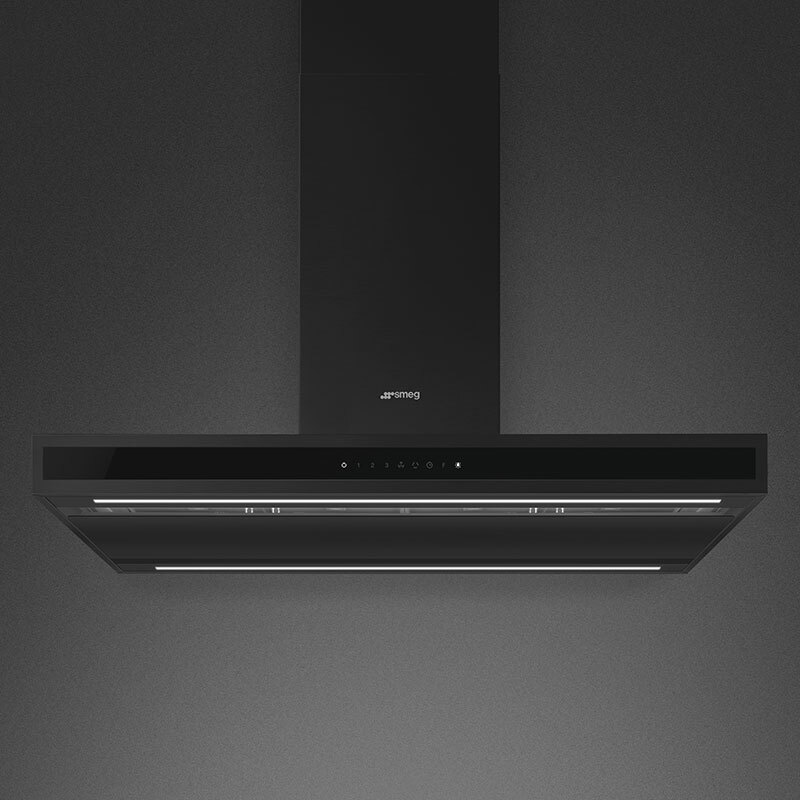 Campana Isla Smeg E KLTI9L4MB Clase A Negro 90cm - Imagen 5