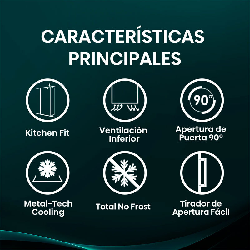 Frigorífico Cooler Hisense RL3K370SAIE1 185.6cm 372L Clase E Inox - Imagen 6