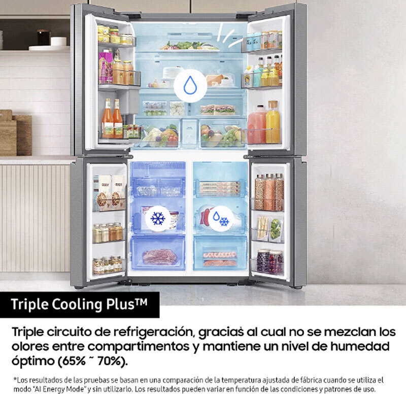 Frigorífico Americano Samsung RF65DG960ESREF 183cm 646L Clase E Inox - Imagen 7