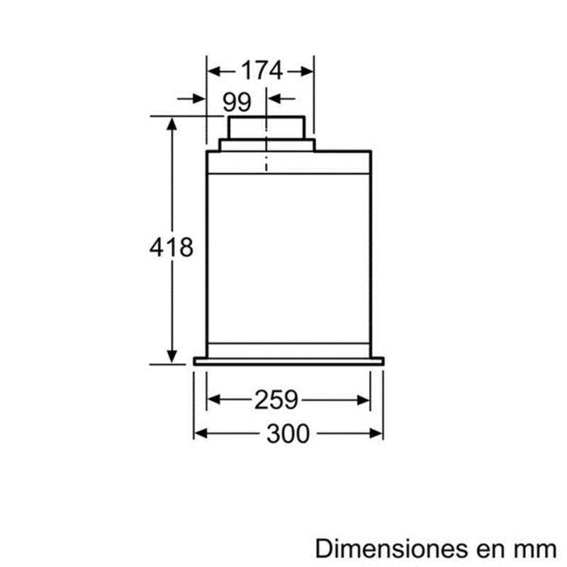 Grupo filtrante Bosch DHL585B Serie6 Clase C Inox 52cm - Imagen 7