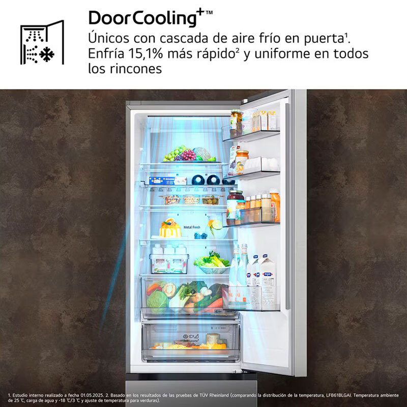 Frigorífico Combi LG GBBS524CPY 203cm 375L Clase C Inox - Imagen 8