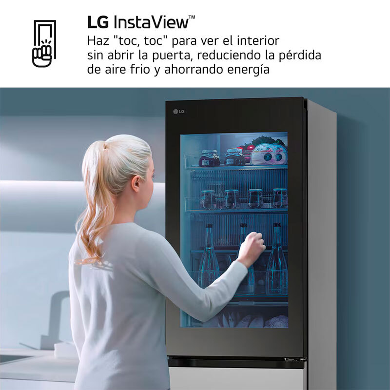 Frigorífico Combi LG GBG5160CPY 186cm 349L Clase C Inox - Imagen 8