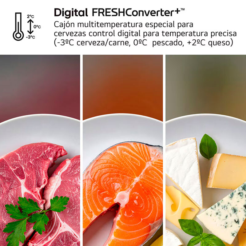 Frigorífico Combi LG GBBSJ2CCPY 203cm 375L Clase C Inox - Imagen 9