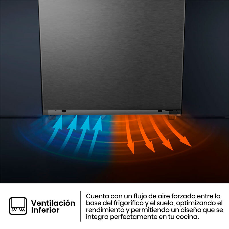 Frigorífico Cooler Hisense RL3K370SAIE1 185.6cm 372L Clase E Inox - Imagen 9