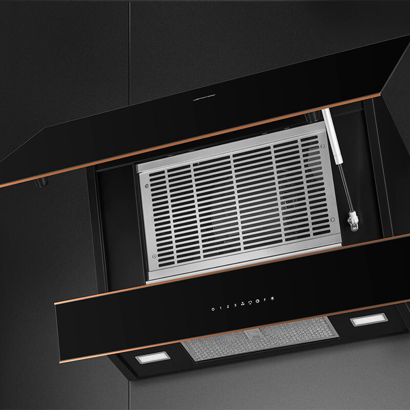Campana Smeg E KV694R Clase A+ Negro 90cm - Imagen 9