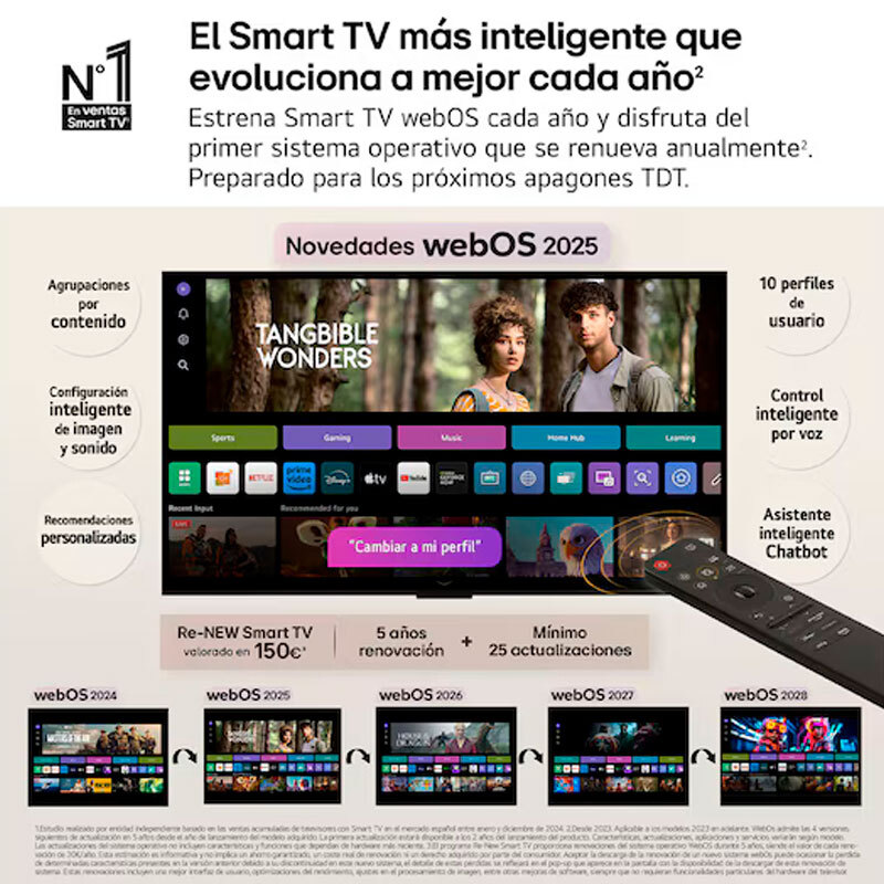 TV 77'' LG OLED77B56LA OLED 4K 195cm Clase G - Imagen 9